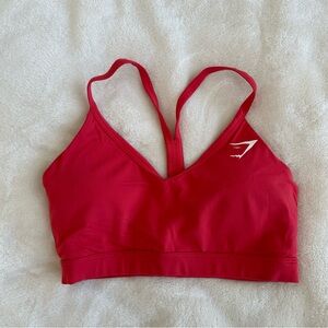 Gymshark V-Neck Sports bra (Red)